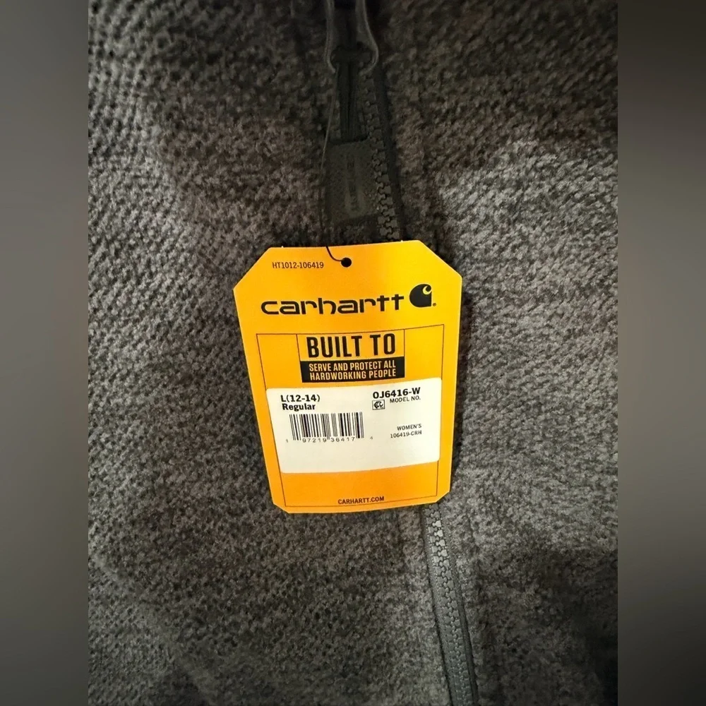 NWT Carhartt Relaxed Fit Full Zip Jacket size L